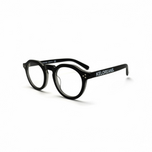 画像をギャラリービューアに読み込む, "KELOREANS CLASSIC ROUND EYE GLASS black frame clear lens"
